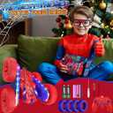 2 x Spider RC Cars Toys for Boys 4-6, 2.4GHz Remote Control Car with 26 LED Light System, 360 Flips, Changeable Wheels, Rechargeable All-Terrain Truck Gift for Kids Ages 4-8 (Blue&red-led)