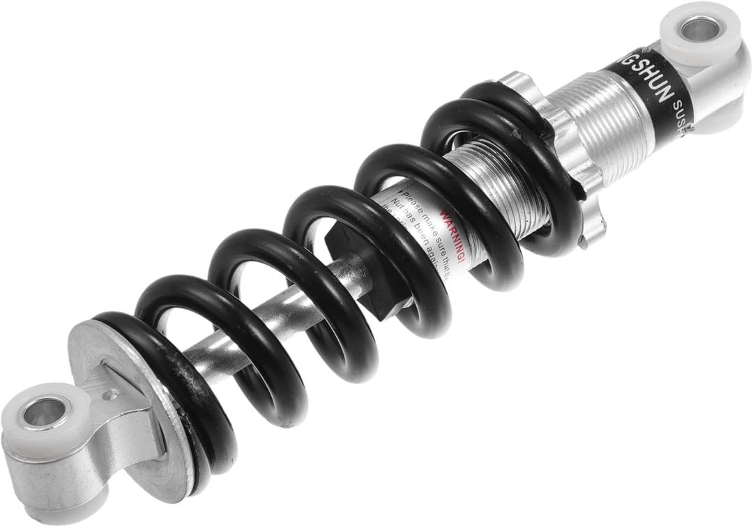 X AUTOHAUX Rear Shock Absorber 180mm 750lbs Rear Shock Damper for Gas Scooter Electric Bike Dirt Bike 47cc 49cc ATV Quad Mini Pocket Bike Silver Tone