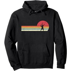 Tennis, Retro Style Pullover Hoodie, S