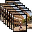 Giftgarden 8.5x11 Picture Frame Black Set of 16, Lightweight 8.5 by 11 Certificate Frames for Award Diploma Document office Wall or Tabletop Display