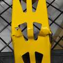 DEWALT Heavy Duty Adjustable Rolling Shop Stool, 360-degree Swivel Industrial Garage Stool with Padded Seat, Storage Shelf, Removable Wheels (Yellow and Black)