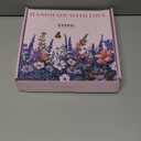 ETSPIL Embroidery Kit for Beginners, 4 Floral Patterns, Learn 33 Stitches, Pre-Printed Fabric, 7.8-Inch Hoop, Colored Threads and Needles, Easy Video Guide, DIY Hand Sewing Gift for Adults and Teens