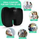 Seat Cushion for Office Chair,Memory Foam Seat Cushion,Tailbone,Sciatica,Lower Back Pain Relief,Chair Cushion for Car,Wheelchair,Computer and Desk Chair