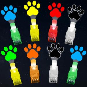 36Pcs Dog Themed LED Finger Lights Puppy Party Favors Glow in the Dark Light Up Finger Lights Toys Bulk for Birthday Party Favors Treasure Box Goodie Bag Stuffer Birthday Gifts Classroom Prize