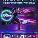 SANSUI 27 Inch Curved 160Hz Gaming Monitor, 1500R Curved Computer Gaming Monitor FHD 1080P, 4000:1, 110% sRGB, FPS/RTS, 1Ms MPRT|FreeSync|HDR|Low Blue Light|HDMI DP| VESA Support, HDMI Cable Incl.