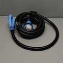 15FT 50 Amp Generator Cord, NEMA 14-50P/SS2-50R Heavy-Duty 4 Conductors Cable, Pure Copper STW RV Extension Cord, Female Plug with Twist Lock, Suitable for RV or Camper, ETL Listed