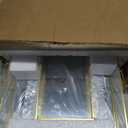 Lyellfe 2 Pack Perfume Trays, Gold Vanity Tray, Decorative Gold Mirror Tray, Non Slip Rectangular Perfume Tray, Jewelry, Bathroom