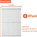 18.75" Stainless Steel Cooking Grate for Weber Genesis II 300 and Genesis II LX 300 Series Gas Grills, Genesis ll LX E/S-340, Genesis ll S-310, Genesis ll 310/335, Replacement Parts for Weber 66095