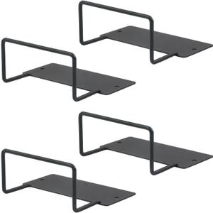 Crapyt 4 Pack Mattress Slide Stopper Non Slip Mattress Gripper Mattress Holder Mattress Retainer Bar to Prevent Mattress Slippage 4.72"3.82"2.05" Black