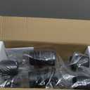 BoostArea Track Lighting Kit, Kitchen Lighting Fixtures Ceiling, 5 Light Track Lights, Rotatable Light Heads, Modern Track Lighting Fixtures Ceiling for Bedroom/Living Room,GU10 Bulb Not Included (Black)