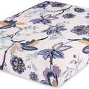 Hyha Printed Couch Cushion Covers, Floral Sofa Covers Washable for 2 Cushion Couch, Stretch Pattern Outdoor Cushion Covers for Patio Furniture with Elastic Bottom(Medium, Vintage Flower)