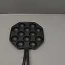 Cabilock Takoyaki Pan 12 Molds Takoyaki Maker Skillet Cast Meat Ball Mold No- stick Baking Tray for Octopus Balls Pancake
