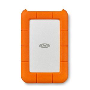 LaCie Rugged Mini, 2TB, 2.5", Portable External Hard Drive, for PC Mac iPad and iPhone, Data Rescue Service (LAC9000298)