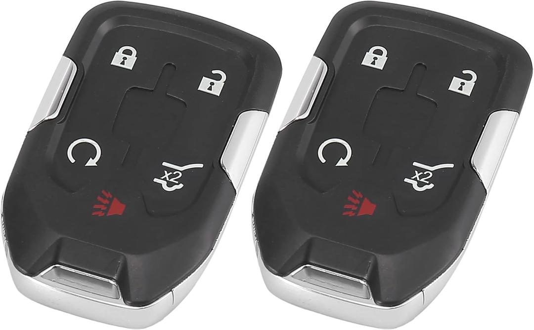 X AUTOHAUX 2pcs HYQ1AA 315MHz Replacement Keyless Entry Remote Start Smart Proximity Smart Key Fob for GMC Terrain 2018 2019 2020 2021 2022 13584502 5 Key Button with Door Key