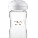 Philips Avent Natural Glass Baby Bottle with Natural Response Nipple (Medium Flow, Flow 3), 8oz, SCY913/01