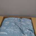 Bedsure Queen Comforter Set - Mineral Blue Bed Set, 3 Pieces Cute Floral Bedding, 1 Soft Reversible Botanical Flowers Comforter and 2 Pillow Shams