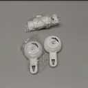 LEVERLOC Razor Holder for Shower 2 Pack, Powerful Suction Cup Shower Hooks for Towel, Loofah, Razor, Squeegee, Damage-Free Wall Hooks, Shaver Holder for Bathroom, Easy to Install and Reuse, White