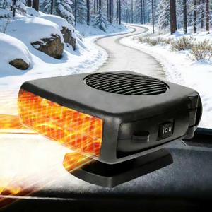 Car Heater 12v, Portable Car heaters for Vehicle 200W Car Defroster Windshield Heater Car Heater Defroster Windshield Defogger Automobile Windscreen, Black