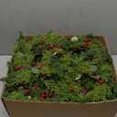 Aneco 16 Pieces Christmas Candle Rings Wreath with Ribbon 8.7 Inch Wreath Holder Pillar Candlestick Norfolk Pine Garland Artificial Red Berries Branch Pinecones Wreaths for Xmas Table Centerpiece