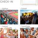 HULISEN Clear Bag for Stadium Events, Clear Purses for Women Stadium Crossbody, Transparent Handbag for Concerts & Sports Fan