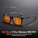 PC Gaming & Computer Glasses | 100% UV400 Protection (99.8% Lab Verified) | Ultra-Light Swiss-Designed Polycarbonate Frame