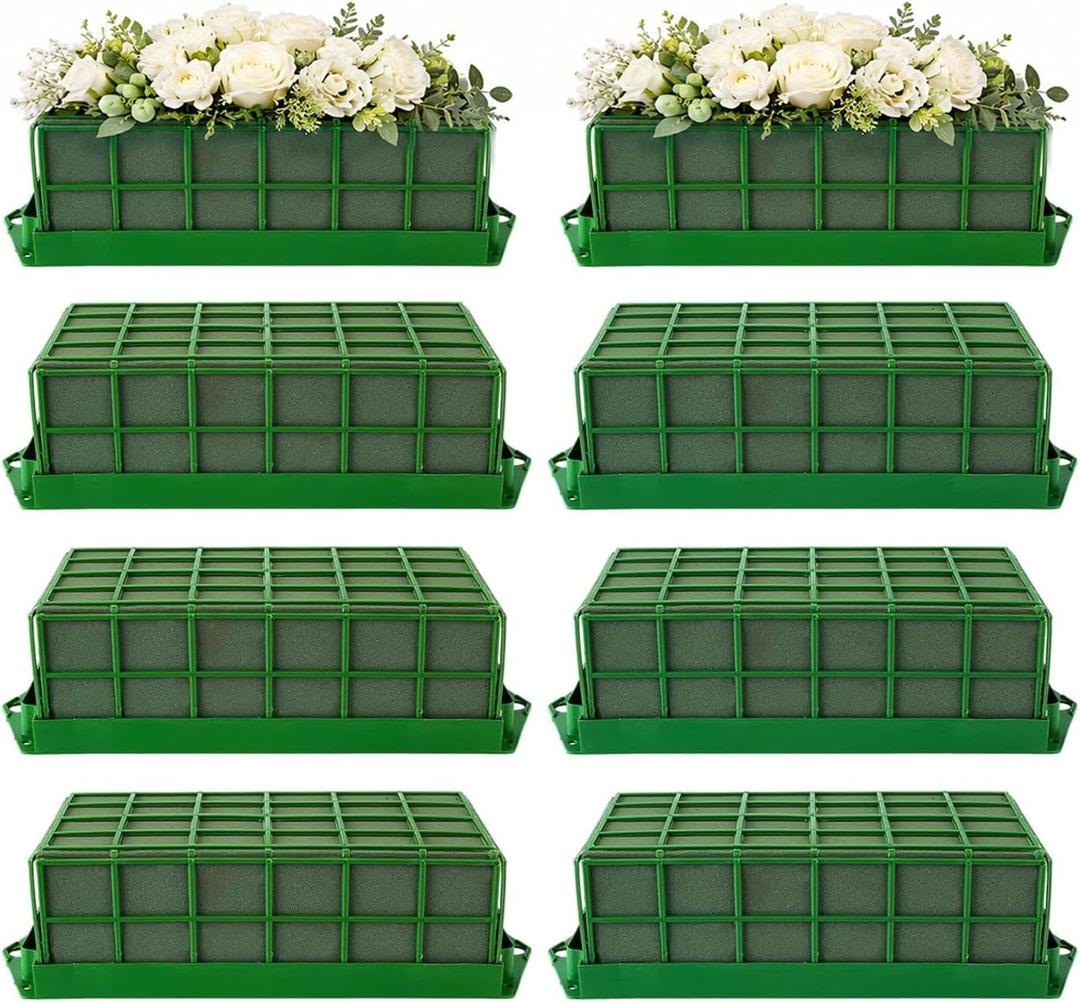 8 PCs Floral Foam Cage, Green