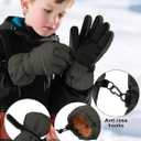 Cooraby 6 Pairs Kids Ski Snow Gloves Waterproof Windproof Gloves Winter Snowboard Sport Gloves for Boys Girls Cold Weather