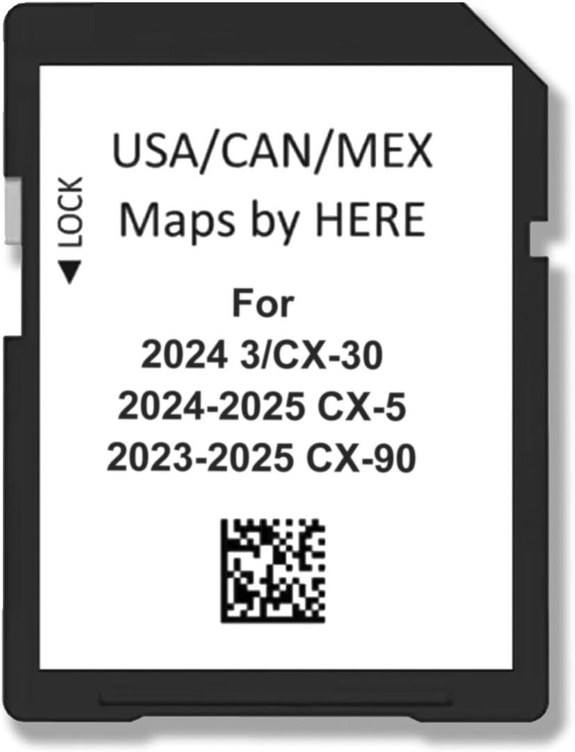 2024 Upgraded Navigation SD Card Map USA/CAN/MEX compatible with CX-5 CX-30 CX-90