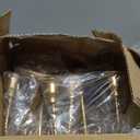 2Pcs Gold Candelabras Centerpieces for Tables, 11.8" Candlestick Holder for Taper Candles, 5 Arm Brass Candelabra Candle Holder for Wedding Centerpiece Decor Party Event Reception Decoration