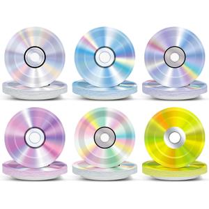 60Pcs 90's Party Paper Plates for Music Party Decorations 7In Retro CD Music Theme Dessert Plates Disposable Tableware Dinnerware Set for 1990s 2000s Throwback Birthday Baby Shower Party Supplies