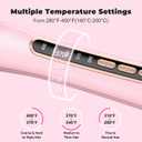 Farery 1.75 Inch Thermal Brush, Heated Round Brush for Blowout Look on Medium Length Hair, Ceramic Barrel Styling Brush, 5 Heat Settings, Anti-Scald Cool Tip, Auto Shut-Off, Dual Voltage Travel, Pink