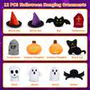 Halloween Hanging Gnomes & Dolls Plush Ornaments, Halloween Advent Calendar 2025, 24 Days Countdown Calendar Gift for Home Decoration Treat or Trick Decor