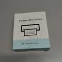 Thermal Mini Printer, Portable Inkless Sticker Maker with 11 Rolls Printing Paper, for Photo Journal Notes Memo, Compatible with iOS & Android