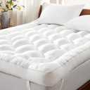 Decroom 4 Inch Memory Foam Mattress Topper Full for Back Pain Relief, Filled with Breathable Memory Foam Pillow Topper Soft Fluffy Supportive Bed Mattress Pad, 75x54x4 Inch
