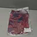 Remidoo Women's Mesh Top Mock Neck Bell Long Sleeve Crop Top Sheer Tops Tie Dye Shirt Red Large