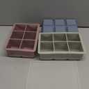 Silicone Ice Cube Trays 3 Pack - Large Size Silicone Ice Cube Molds with Leak Proof Removable Lid Square Ice Cube Tray And BPA Free for Cocktail,Whiskey, Stackable Flexible Ice (Blue Pink Green)