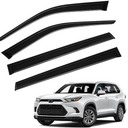 Highlander Rain Guards - Window Visors for Toyota Highlander 2020-2024, Out-Channel Side Window Rain Guards for Highlander, 4PCS, Black, Car Accessories