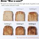 1800W Commercial Grade 4-Slice Pop Up Toaster -industrial Toasters 6-Browning Settings with Removable Crumb Tray for Bagel Bread English Muffins, Waffles