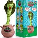 Gagster Cobra Snake Dancing Toy Plush - Mimicking Toy for Kids & Adults - that Tells Jokes & Can Repeat What You Say, Dancing Talking Singing Yodeling Funny Gift for Kids & Toddlers, Fun Gag Gifts, 14 inches tall