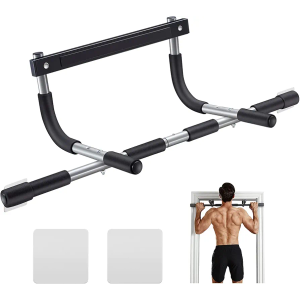 Ally Peaks Pull Up Bar for Doorway | Thickened Steel Max Limit 440 lbs Upper Body Fitness Workout Bar| Multi-Grip Strength for Doorway | Indoor Chin-Up Bar Fitness Trainer for Home Gym Portable