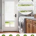 LazBlinds 2" Faux Wood Blinds for Doors, 30" W x 72" H, White