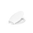 KOHLER 4734-RL-0 Rutledge ReadyLatch Soft Close Elongated Toilet Seat, Quiet-Close Lid Grip-Tight Bumpers, Installation Hardware, Home Essentials, White