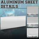 MorningRo 5052 Aluminum Sheet Metal 24" x 48" Aluminum Plate 1/16 (0.06'') Inch Thickness Rectangle Metal Panels for Industry Crafting Handcraft DIY Projects(1 Pcs)