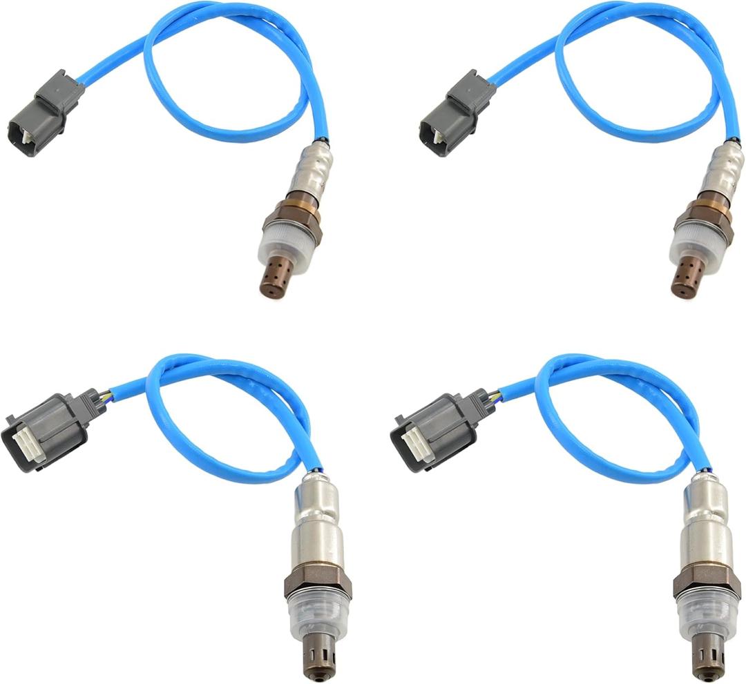 4Pcs Oxygen Sensors Upstream 234-5010 & Downstream 234-4355 234-4368 Compatible for 2005-2006 Honda Odyssey 3.5L 2003-2007 Accord 3.0L 2005-2008 Pilot 3.5L