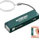 ACEBEAM Keylite 500 High Lumens Keychain Flashlight Rechargeable, Ultra-Compact Flat Pocket EDC Flashlight with Dual LEDs, 6 Modes, Type-C Charging, Small MINI Flash Light for Emergency, Home, Outdoor (Teal)