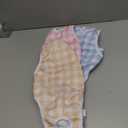 MICOOYO Dog Diaper Onesie Sanitary Pantie with Adjustable Suspender Washable Dog Period Panties Doggie Diapers Pet Underwear Female Dogs Diapers for Heat (Striped, M/L)