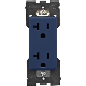 Leviton RER20-RN Renu Tamper-Resistant Outlet, 20-Amp, 125VAC, Rich Navy