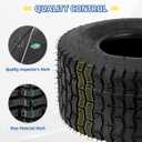 GICOOL (2 Pack) 13x6.50-6 Lawn Mower Tubeless Tire, 13x6.5-6 for Tractor Riding Lawnmowers, 4 Ply, Turf-V Pattern