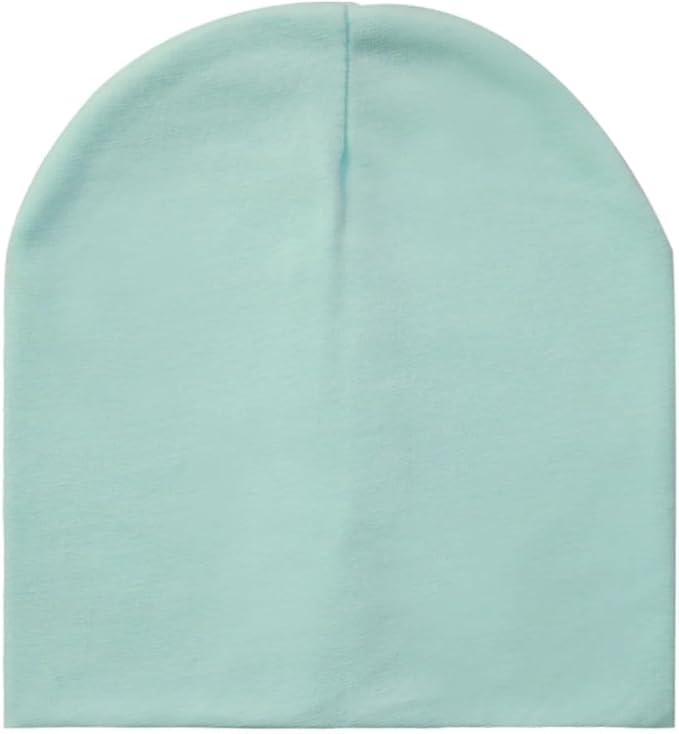 Newborn Beanie Hats, 3 Pack, Yellow/Blue/Brown