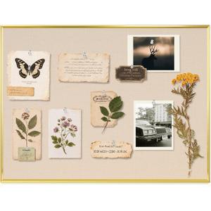 Small Linen Bulletin Board, 16"x12" Fabric Pin Board Vision Board